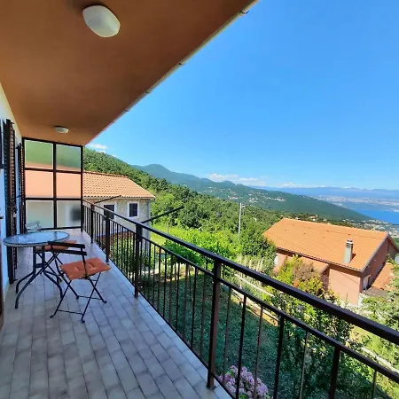 Stone House In Dobrec With Sea View & Jacuzzi Lovran